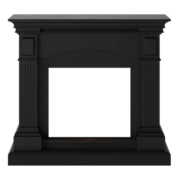 acquista Cornice da Pavimento per Inserto Camino Elettrico 113,7x102,2x28,2 cm in MDF Sined Cetona Nero