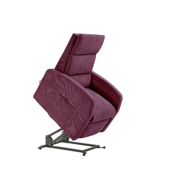 sconto Poltrona Alzapersona Elettrica 2 Motori 72x111x86 cm Martina in Microfibra Dispositivo Medico 1 Viola