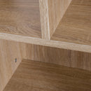 Libreria con Piedini Legno Naturale 60x30x124 cm 