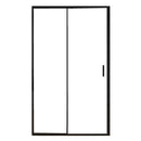 Porta Parete Doccia 1 anta Scorrevoli con Profili Neri in Cristallo trasparente 6mm H195 Bonussi Sole Varie Misure
