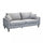 Divano 3 Posti Chandler 196x81x89 h cm in Velluto Tortora