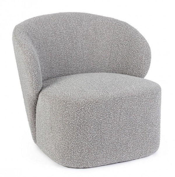 prezzo Poltrona Soggiorno 79,5x75,5x72 cm Babila in Bouclè Grigio