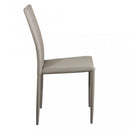 Sedia Cammie 41x50x91 h cm in Similpelle Tortora