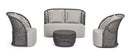 Divano 2 Posti 150x81x93h cm con Cuscini Cuyen Antracite