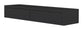 Mensola da Parete con 2 Cassetti 88,2x13,4x23,7 cm in Fibra di Legno Domino Maxi Nero