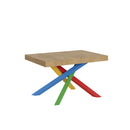 Tavolo Allungabile 140-244x90x77 cm Volantis Quercia Natura Telaio 4B 