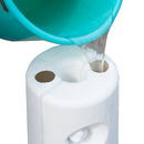 Set 4 Pezzi Base per Gazebo Riempibili 9 Kg x 4 Bianco 