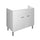 Mobile Sottolavello da Cucina 90x50x69 cm con 2 Ante in Nobilitato Bianco Opaco