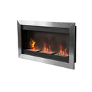 Camino a Bioetanolo da Parete 110x63 cm Inox 