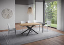 Tavolo Allungabile 140/190x90 cm Vindral Rovere Scortecciato Gambe Antracite      