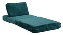 Poltrona Letto Faster Petrolio 80x100x80 cm in Spugna e Poliestere Verde acqua      