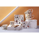 Set 2 Tazze Ø10,5x8,2 cm in Bone China VdE Tivoli 1996 Face to grey