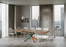 Tavolo Allungabile 140-244x90x77 cm Volantis Quercia Natura Telaio 4B 