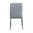 Sedia Blossom 41x50x91 h cm in Similpelle Grigio chiaro