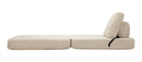 Poltrona Letto Faster Bianca 80x100x80 cm in Spugna e Poliestere Bianco      