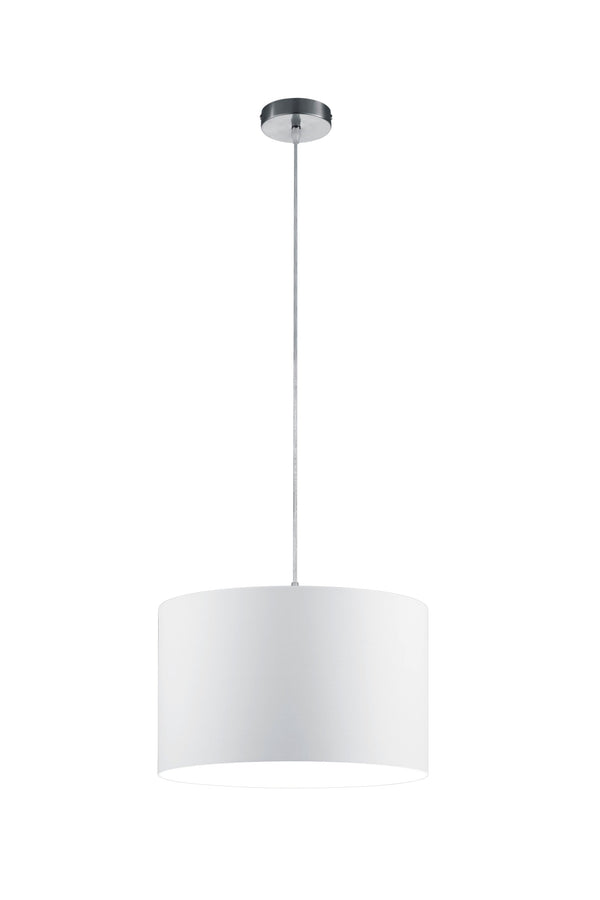sconto Lampada a Sospensione da Interno E27 in Metallo Nickel Opaco