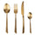 Servizio Set di Posate 24 Pezzi in Acciaio Inox VdE Tivoli 1996 Cut Oro