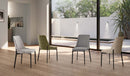 Set 4 Sedie Ambra 48x58,5x89 cm in Tessuto Easy-Clean Grigio Chiaro       