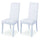 Set 2 Sedie 47x47x101 cm Nancy bianca standard
