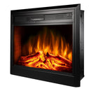 Camino Elettrico da Incasso 62,9x77,9x22 cm Effetto Fiamma 1950W Carmen Nero