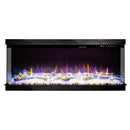 Camino Elettrico da Incasso 56,1x83,5x31,7 cm Effetto Fiamma 1500W Haiti 33 Nero