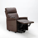 Poltrona Alzapersona Elettrica 1 Motore 60x73x104 cmin Similpelle Marrone