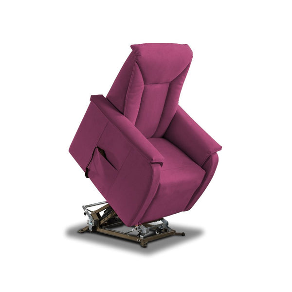 acquista Poltrona Alzapersona Elettrica 2 Motori 82x108x84 cm Baila in Microfibra Dispositivo Medico 1 Viola