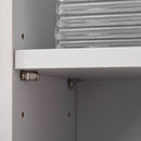 Set 2 Librerie Scaffale porta CD e DVD 21x22,5x88,5 cm a 12 Ripiani Totali per 204 CD