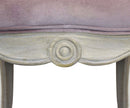 Poltrona Coreen in Velluto Rosa 61x61x71 h cm in Legno Rosa