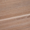 Libreria Scaffale a Scala 4 Ripiani in Legno e Acciaio Bianco e Rovere 80x33x133.5 cm 