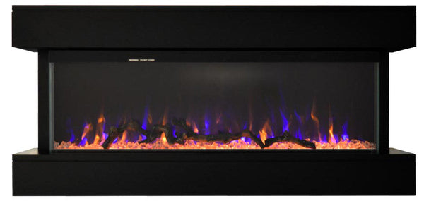 sconto Camino Elettrico da Pavimento Effetto Fiamma 1500W Alaro Nero