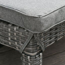 Set 2 Lettini Prendisole in Acciaio con Cuscino Grigio 