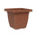 Vaso Quadrato Indoor e Outdoor Tera Nazca Clay 32x32 cm in Plastica Riciclata Argilla
