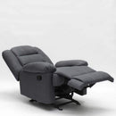 Poltrona Relax Reclinabile Manuale 89x100x100 cm in Tessuto Grigio