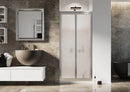 Porta Doccia 2 Ante Battenti in Cristallo Opaco 4mm H185 Fosterberg Skagen Varie Misure