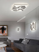 Applique da Interno a LED in Plastica Alluminio Spazzolato