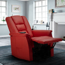 Poltrona Alzapersona Elettrica 1 Motore 68x77x109 cmin Similpelle Rosso