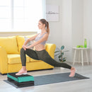 Stepper Fitness Regolabile a 10,5-15,5-20,5 cm con Superficie Antiscivolo e Capacità 250 kg in EVA e PE Verde      