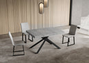Tavolo Allungabile 120-380x90x74 cm Niket Cemento Gambe Antracite