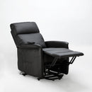 Poltrona Alzapersona Elettrica 1 Motore 60x73x104 cmin Similpelle Nero