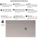Piatto Doccia in Pietra Bonussi Everest Grigio Chiaro Varie Misure