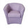 Poltrona Adda 75x66x76 cm in Similpelle lilla