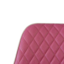 Sedia Imbottita 45,5x55x83 cm in Similpelle Trapuntato Brenda Rossa