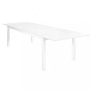 Tavolo Cuba Allungabile 220/280x100x75 h cm in Alluminio Bianco