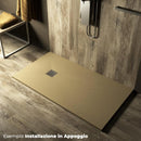 Piatto Doccia in Pietra  Pedrinelli Ardesia Stone Side Beige Varie Misure