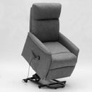 Poltrona Alzapersona Elettrica 2 Motori 73x94x103 cm in Tessuto Grigio