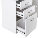Scrivania da Ufficio ad Angolo Bianca 117x83.5x76 cm 