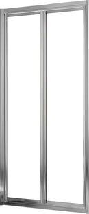 Porta Doccia 2 Ante Battenti in Cristallo Trasparente 4mm H198 Fosterberg Maribo Varie Misure