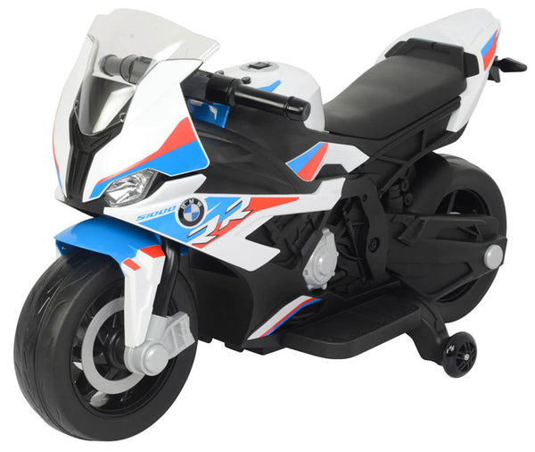 acquista Moto Elettrica per Bambini 12V con Licenza BMW S1000 RR Bianca