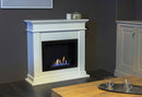 Cornice per Camino in Legno MDF 98x34x93,8cm Ruby Fires Elda Bianco Crema